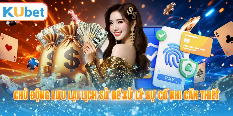 Chủ động lưu lại lịch sử để xử lý sự cố khi cần thiết