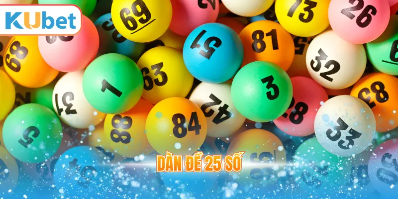 dàn đề 25 số