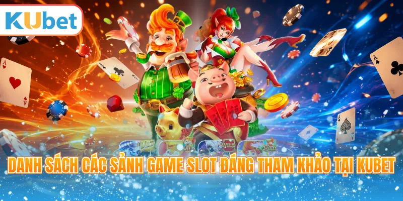 Danh sách các sảnh game slot đáng tham khảo tại KUBET